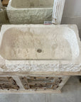 Natural Rectangle Marble Stone Basin