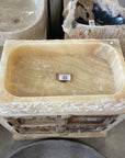 Natural Rectangle Onyx Stone Basin