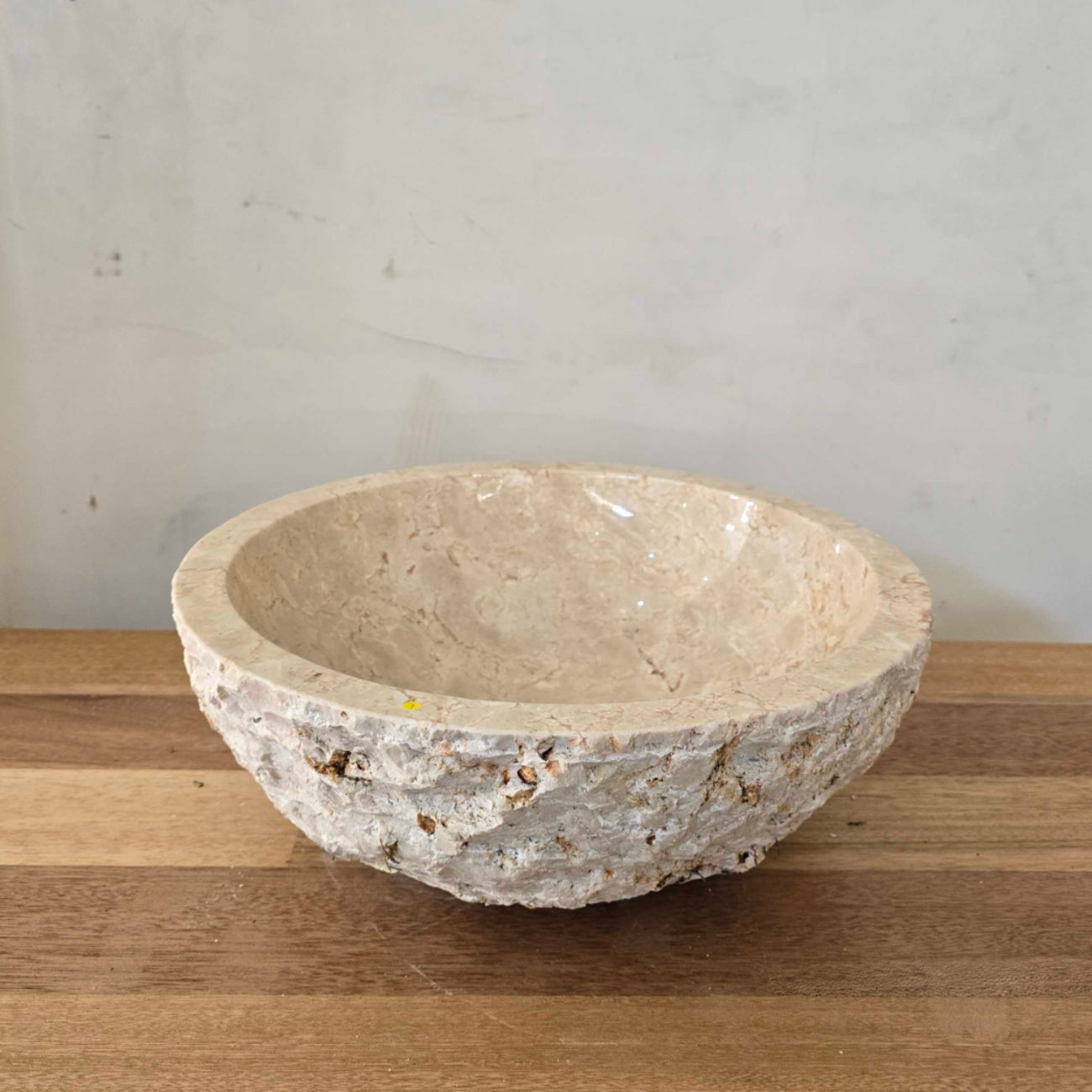 Natural Round Marble Stone Basin 07 | Pre Order - Arriving End Nov