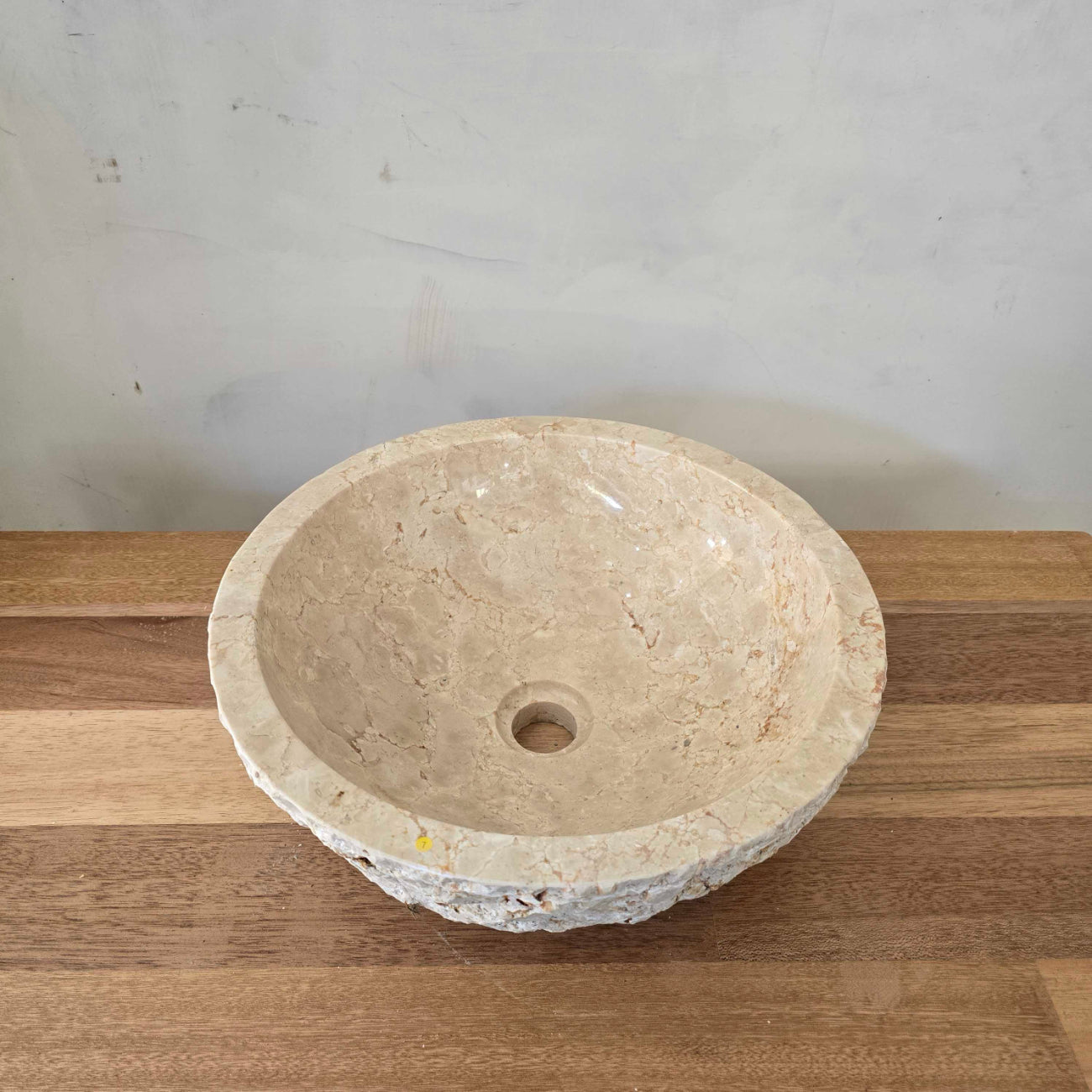 Natural Round Marble Stone Basin 07 | Pre Order - Arriving End Nov
