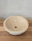 Natural Round Marble Stone Basin 07 | Pre Order - Arriving End Nov