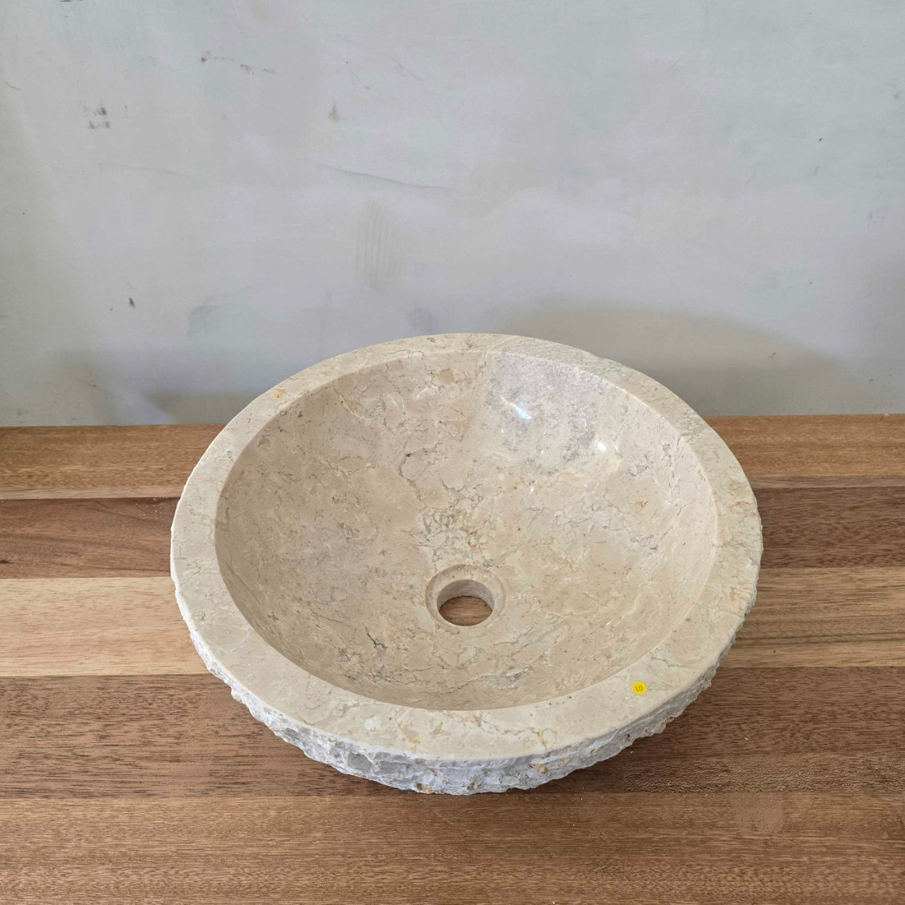 Natural Round Marble Stone Basin 10 | Pre Order - Arriving End Nov