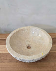 Natural Round Marble Stone Basin 10 | Pre Order - Arriving End Nov