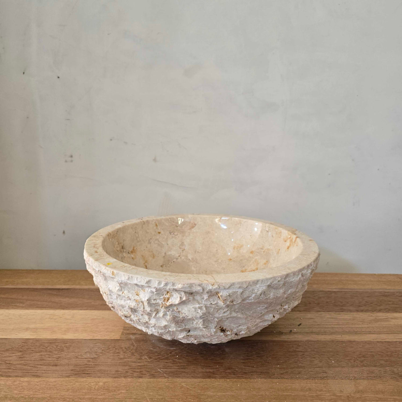 Natural Round Marble Stone Basin 11 | Pre Order - Arriving End Nov