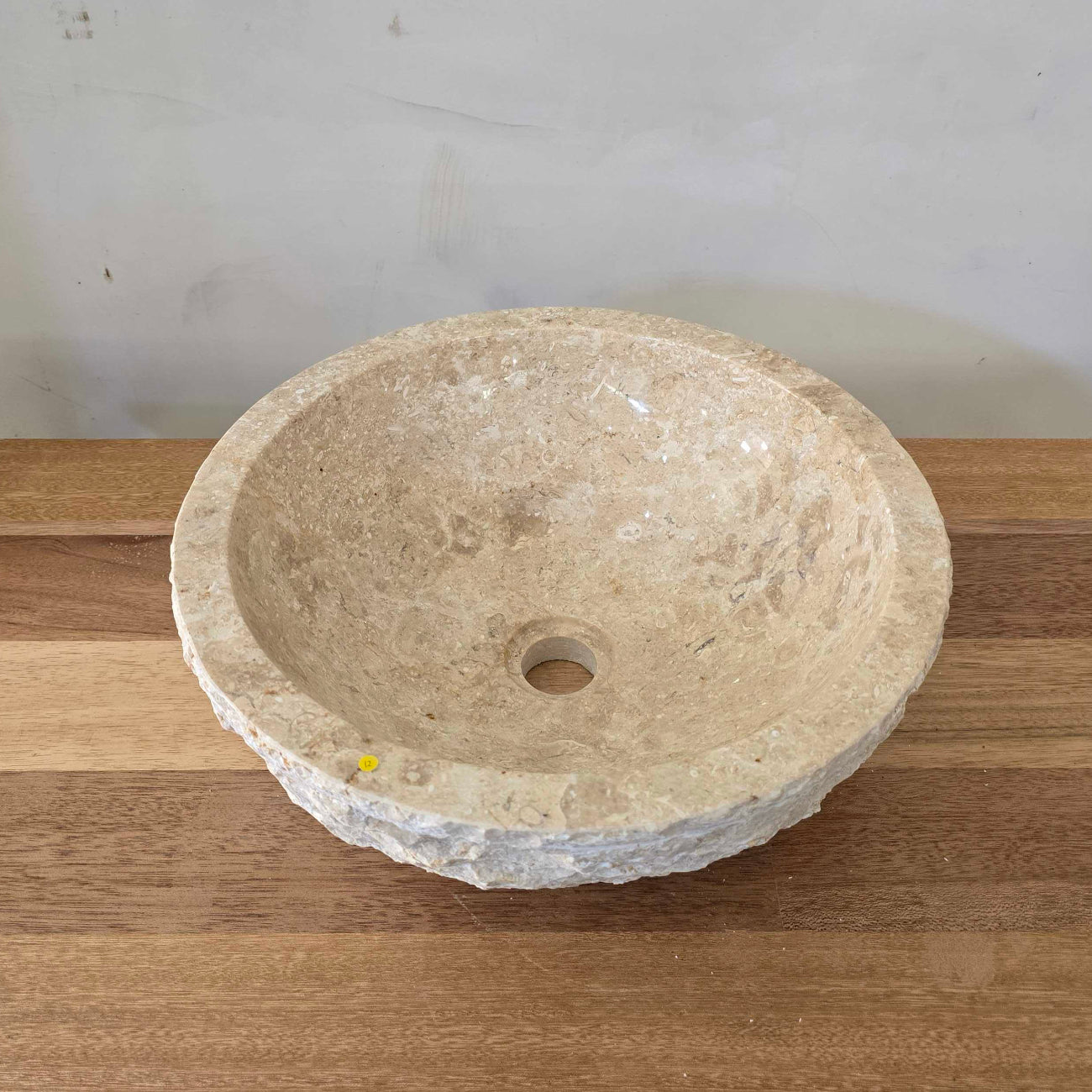 Natural Round Marble Stone Basin 12  | Pre Order - Arriving End Nov