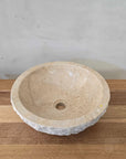 Natural Round Marble Stone Basin 03 | Pre Order - Arriving End Nov