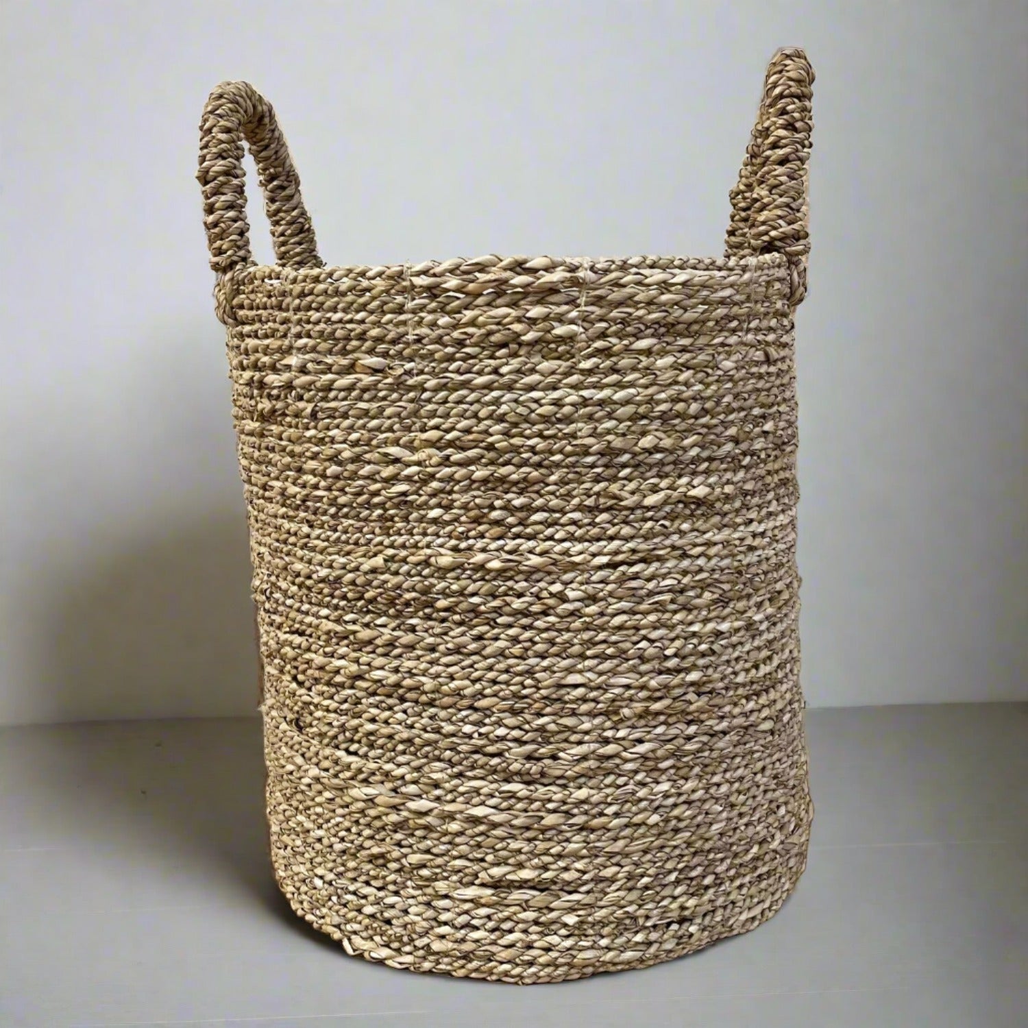 Natural Round Seagrass Storage Basket - Assorted Sizes