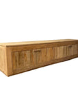 Natural Teak Entertainment Unit 220cm