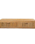Natural Teak Entertainment Unit 220cm