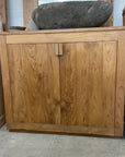 Natural Teak Vanity - 90cm Length