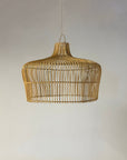 Natural Zari Rattan Pendant 60cm Dia