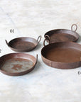 Indian Iron Flat Kadai Tray - Assorted Sizes