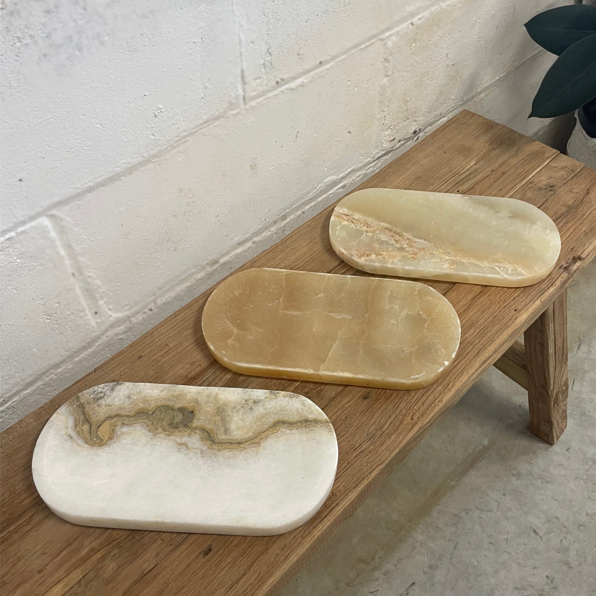 Onyx Stone Oval Dish