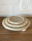 Onyx Stone Round Footed Platter