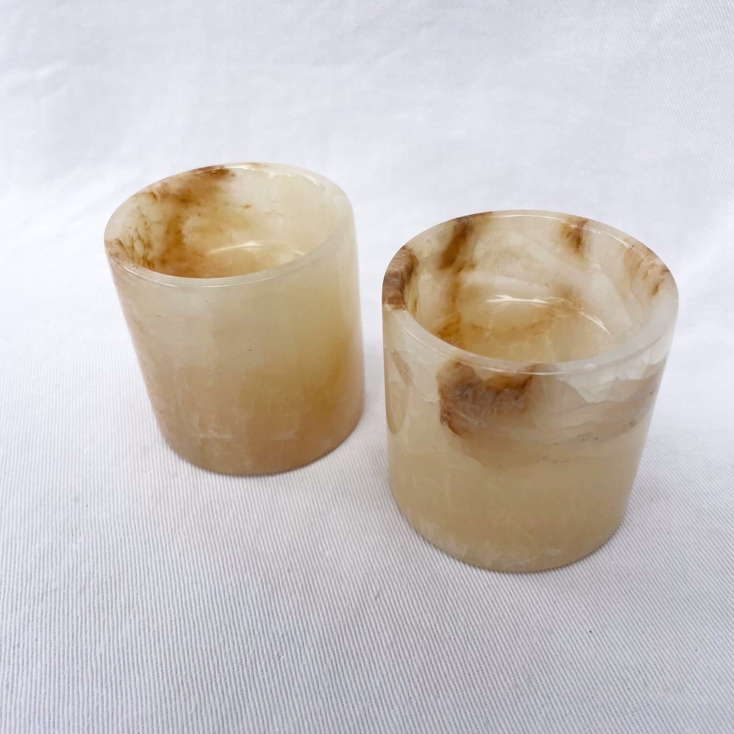 Onyx Stone Round Tealight Candle Holder 5cm