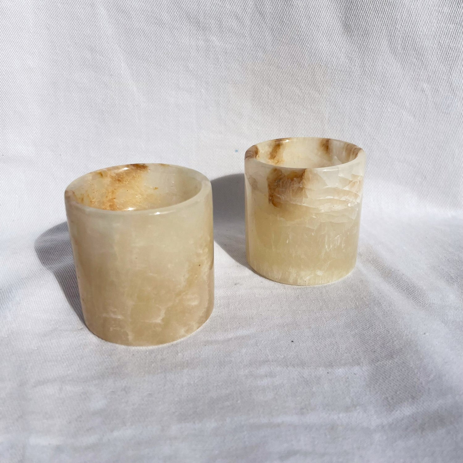 Onyx Stone Round Tealight Candle Holder 5cm