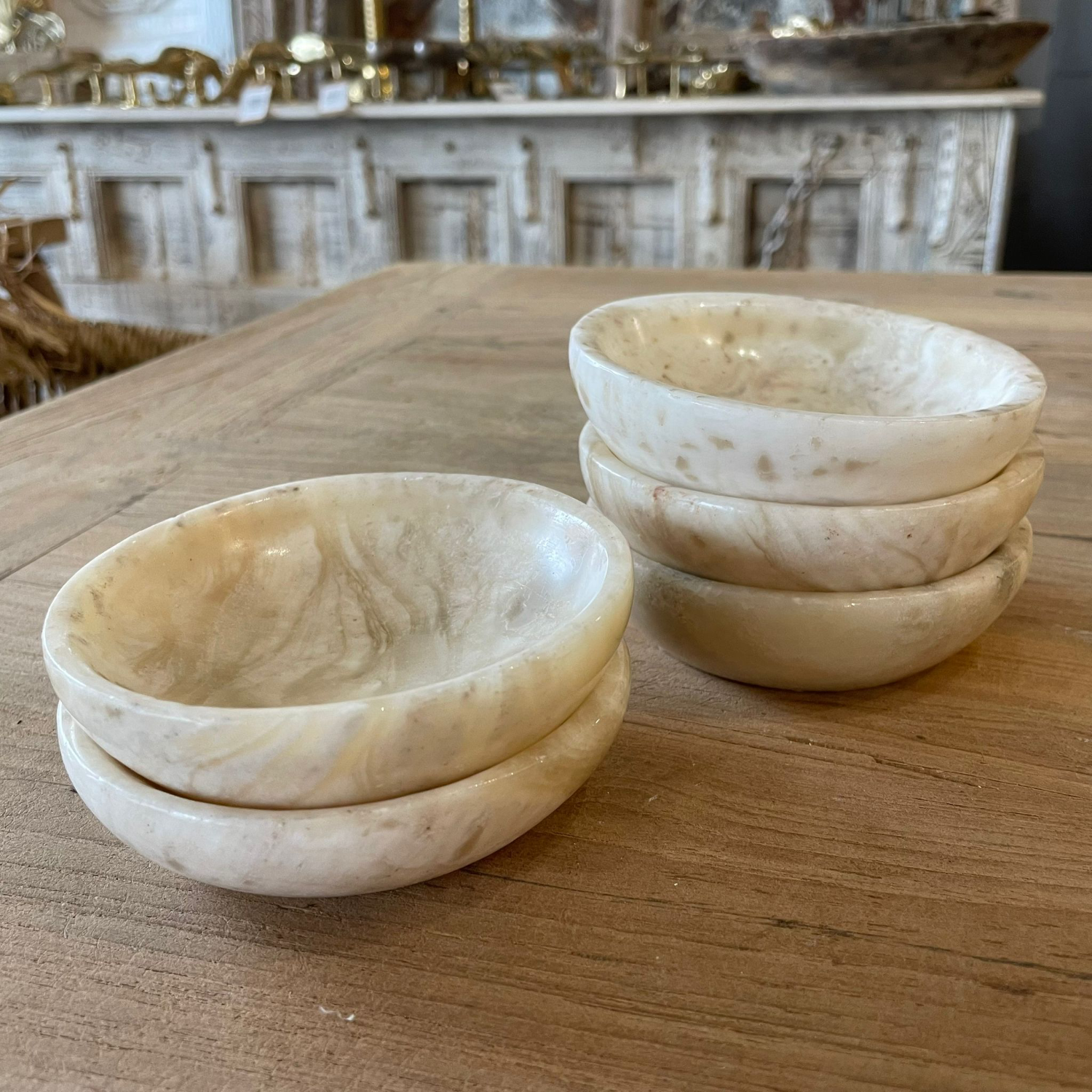Onyx Stone Shallow Bowl 10cm Dia