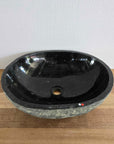 Oval Andesite Burn Stone Basin 03