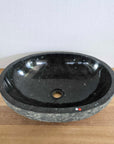 Oval Andesite Burn Stone Basin 05