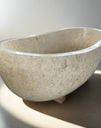 Oval Full Polished Marble Stone Bath 01