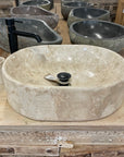 Oval Marble Stone Basin
