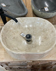 Oval Marble Stone Basin