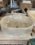 Oval Marble Stone Basin