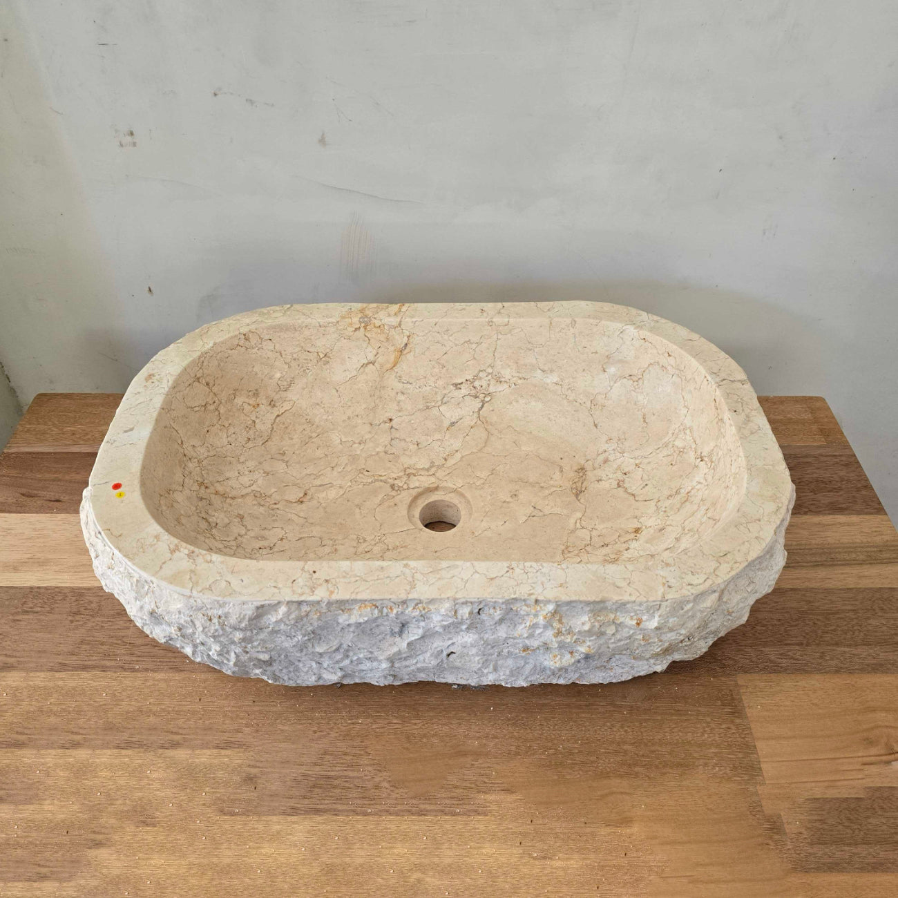 Oval Natural Marble Stone Basin 03  | Pre Order - Arriving End Nov