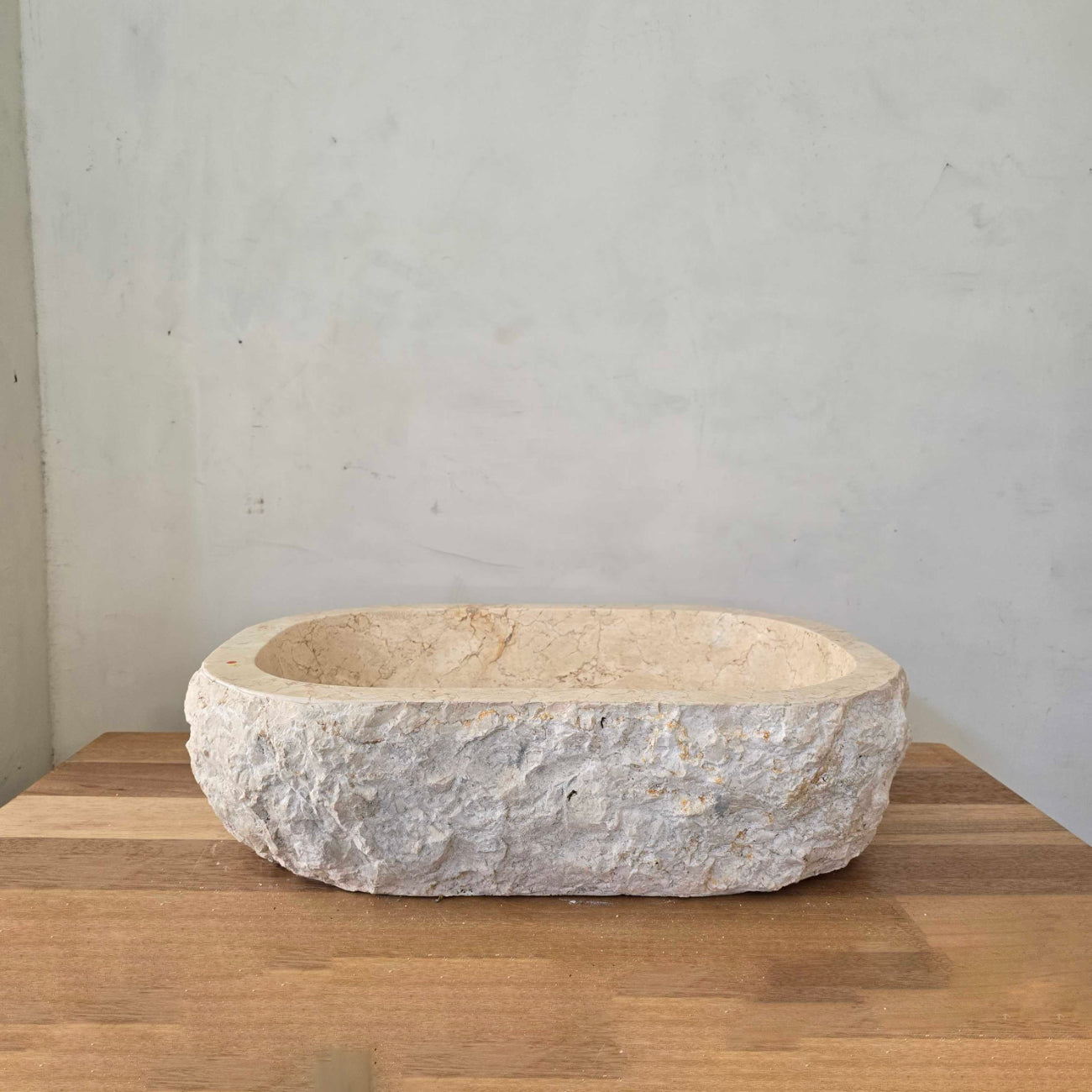 Oval Natural Marble Stone Basin 03  | Pre Order - Arriving End Nov