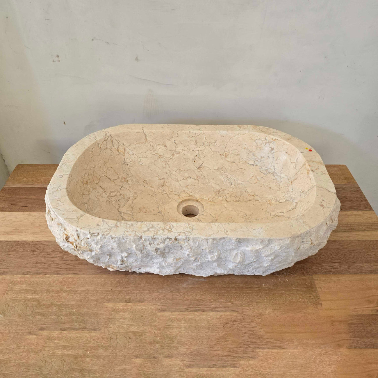 Oval Natural Marble Stone Basin 04 | Pre Order - Arriving End Nov