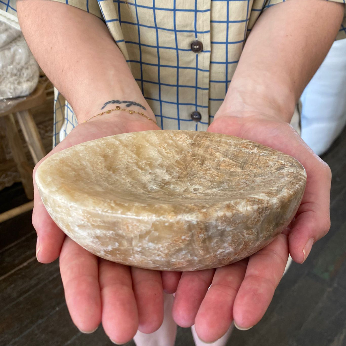 Oval Onyx Stone Soap Dish