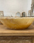 Oval Rugged Onyx Stone Basin 12