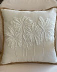 White Palm Island Cushion 50x50cm