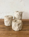Natural Marble Stone Tealight Candle Holder 15cm