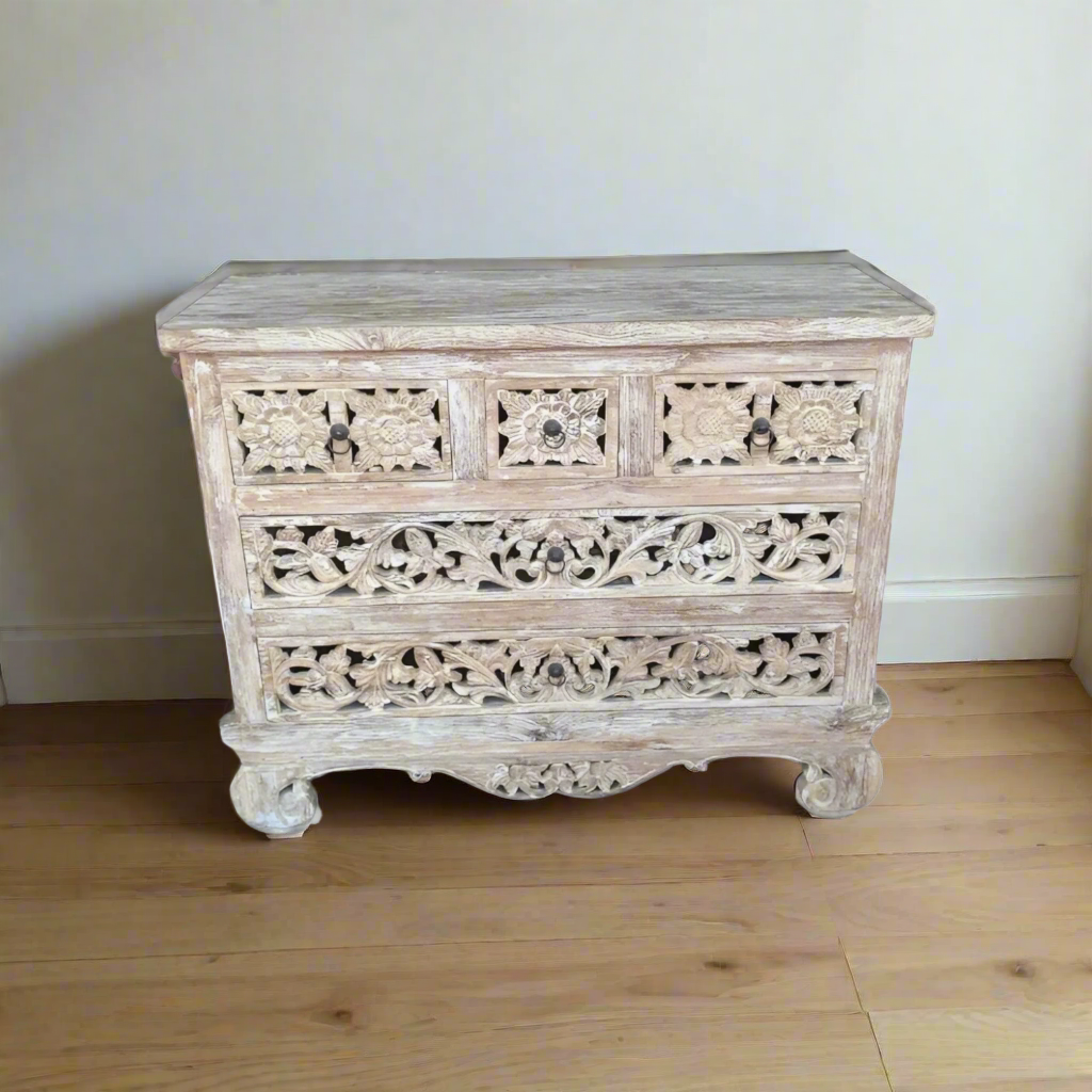 Eden Chest of 5 Timber Drawers