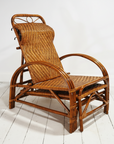 Rattan Pull Out Sun Lounger Caramel