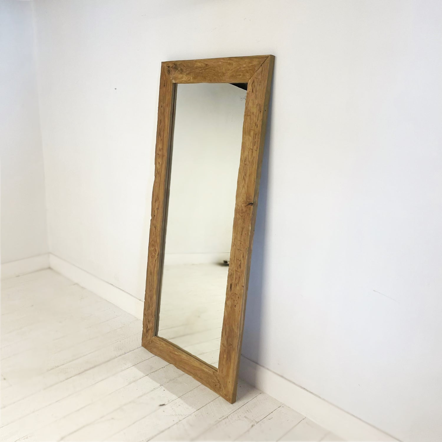 Raw Rustic Teak Full Length Mirror 80x180cm