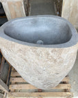 River Stone Pedestal Basin