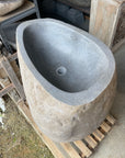 River Stone Pedestal Basin