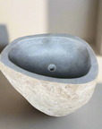 River Stone Pedestal Basin