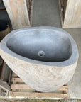 River Stone Pedestal Basin
