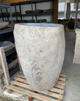 River Stone Pedestal Basin