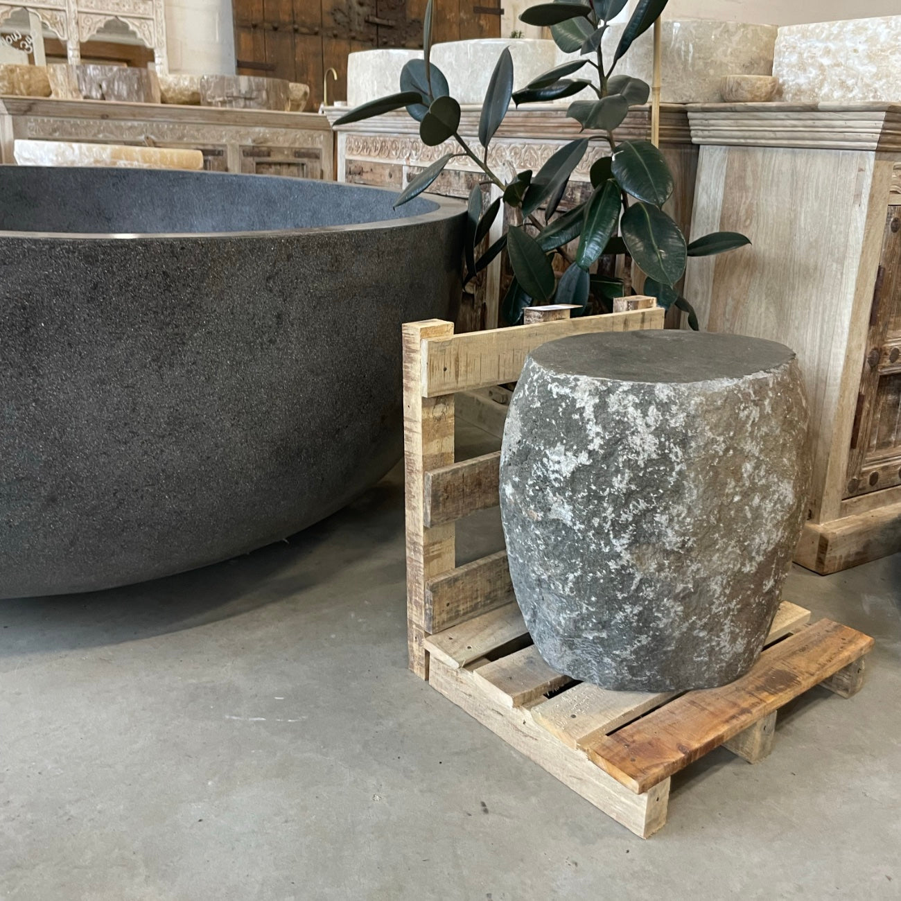 River Stone Side Table