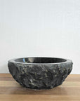 Round Andesite Chisel Stone Basin 01