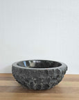 Round Andesite Chisel Stone Basin 02