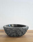 Round Andesite Chisel Stone Basin 03 | Pre Order - Arriving End Nov