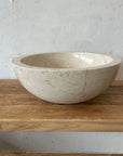 Round Beige Marble Stone Basin 08