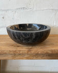 Round Fossilised Wood Basin 01