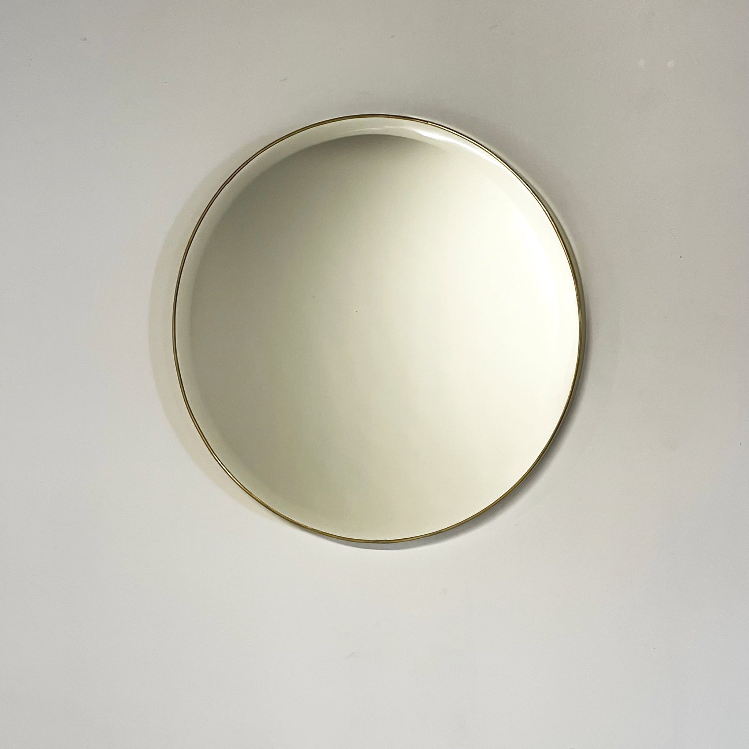Round Metal Bevelled Mirror 50cm Dia