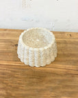 Round Scallop Marble Stone Bowl